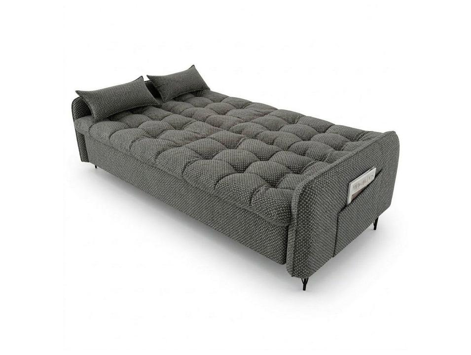 Sofá-cama 3 Lugares Casal Reclinável Veludo Napoli Matrix Pillar - 4