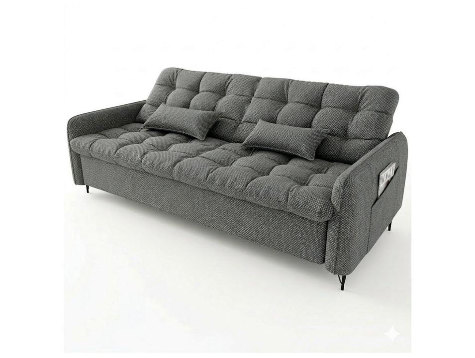 Sofá-cama 3 Lugares Casal Reclinável Veludo Napoli Matrix Pillar - 3