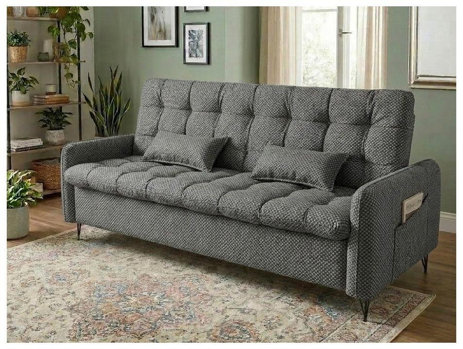 Sofá-cama 3 Lugares Casal Reclinável Veludo Napoli Matrix Pillar - 2