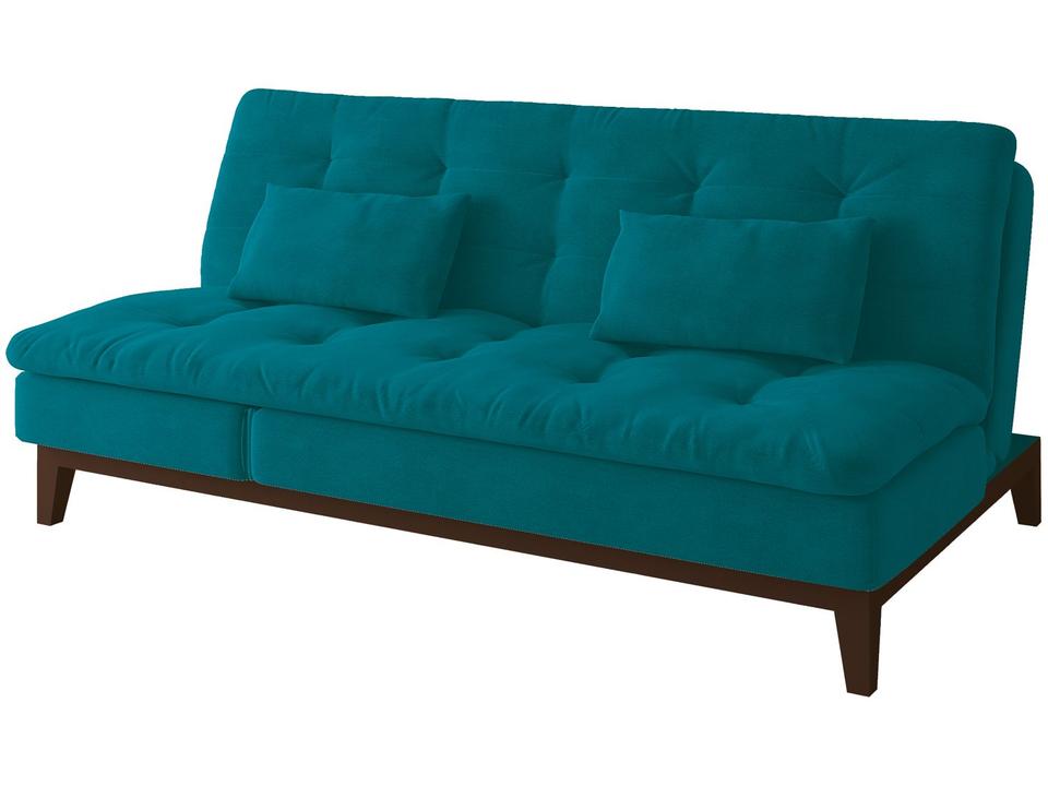 Sofá-cama 3 Lugares Reclinável Suede Linoforte Jade - 10