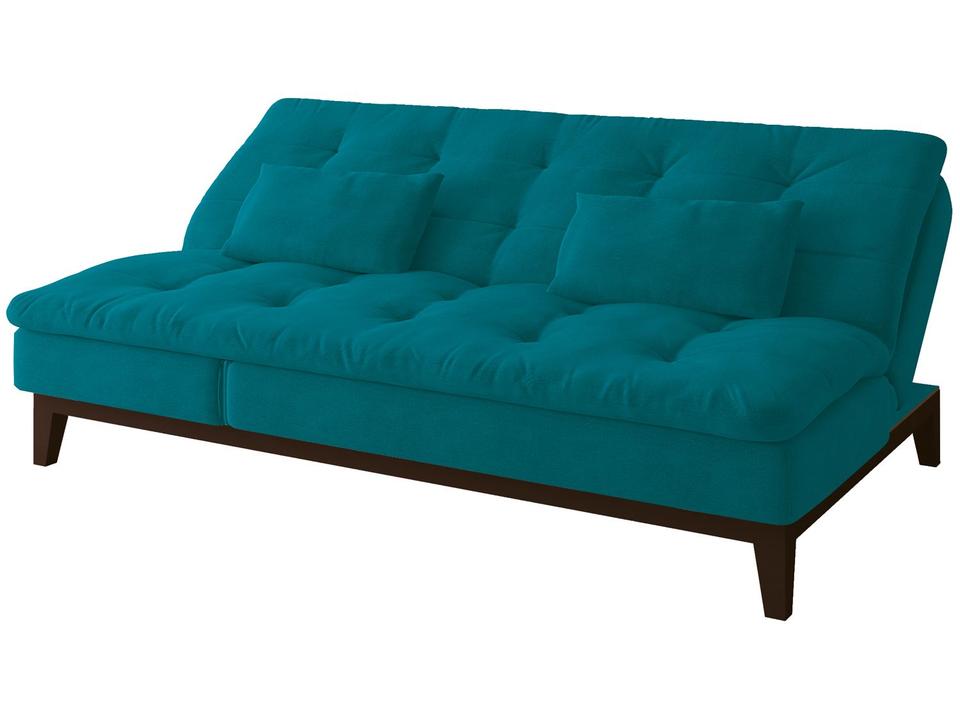 Sofá-cama 3 Lugares Reclinável Suede Linoforte Jade - 12