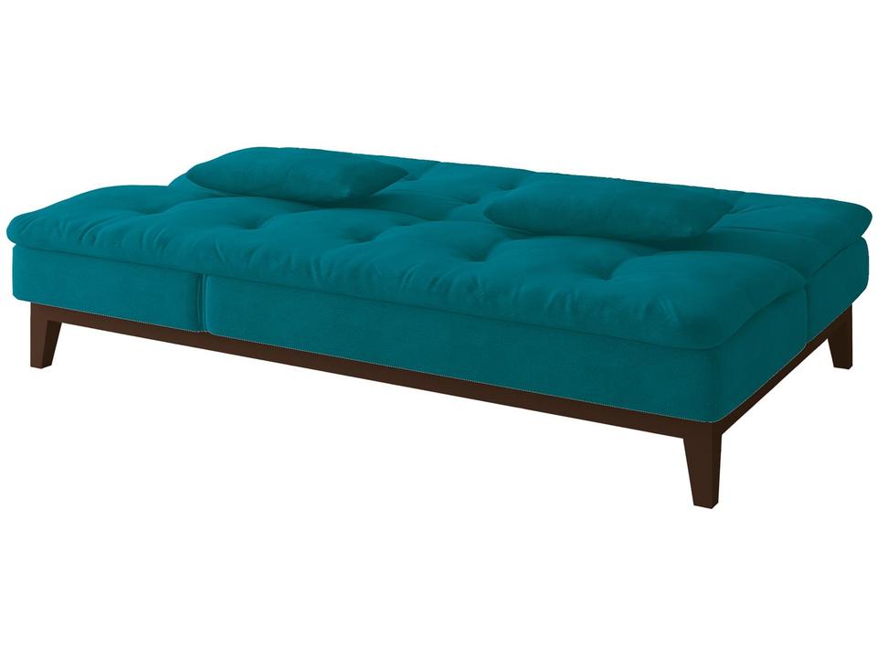 Sofá-cama 3 Lugares Reclinável Suede Linoforte Jade - 13