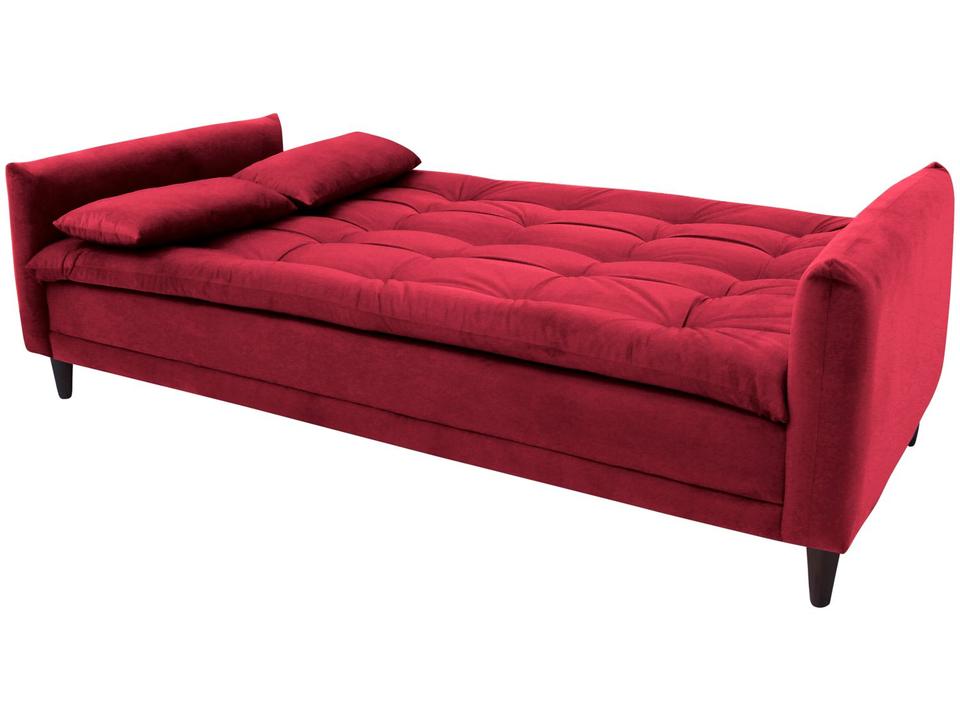 Sofá-cama Casal 3 Lugares Reclinável Suede Linoforte Estela - 6