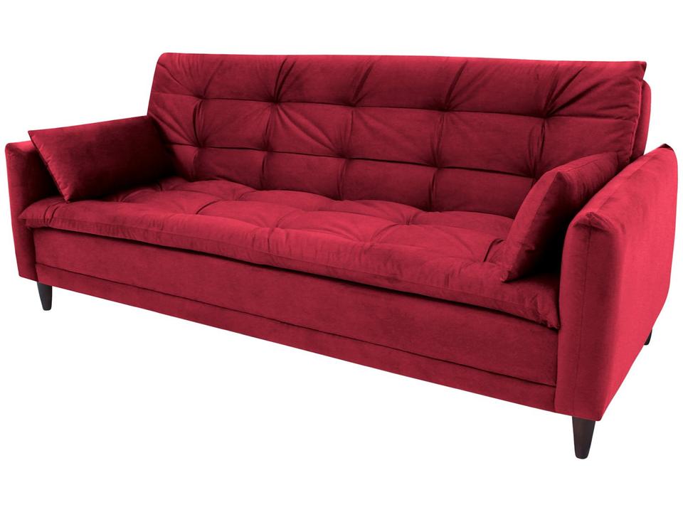 Sofá-cama Casal 3 Lugares Reclinável Suede Linoforte Estela - 4