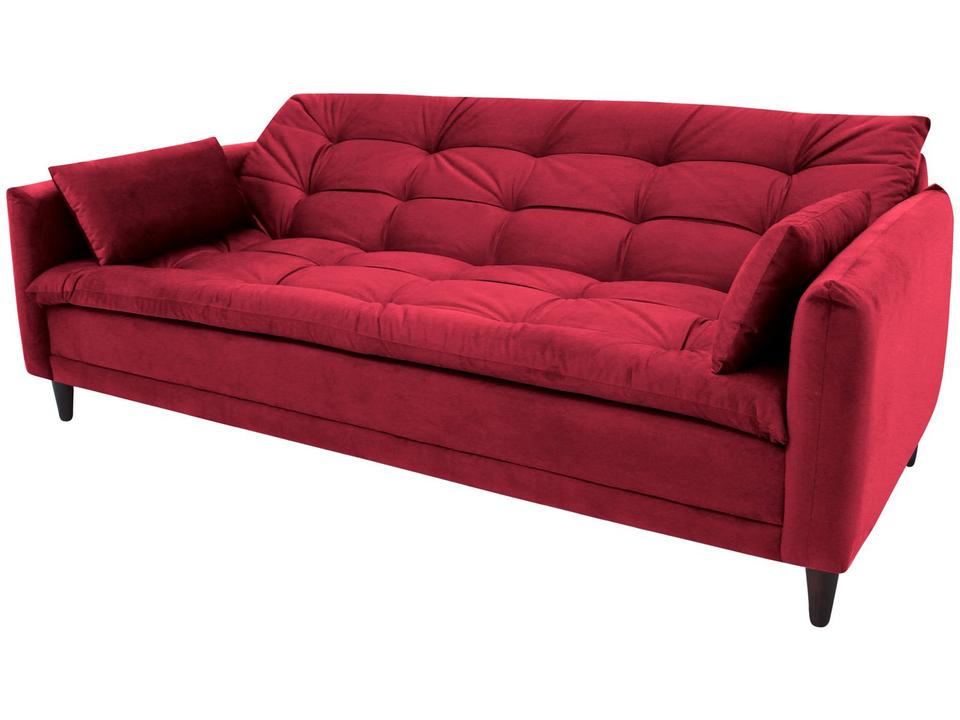 Sofá-cama Casal 3 Lugares Reclinável Suede Linoforte Estela - 5