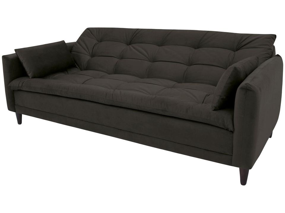 Sofá-cama Casal 3 Lugares Reclinável Suede Linoforte Estela - 5