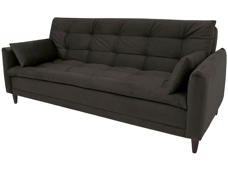Sofá-cama Casal 3 Lugares Reclinável Suede Linoforte Estela - 4