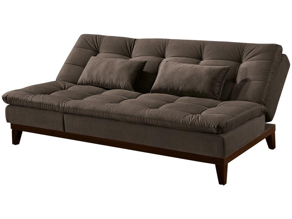 Sofá-cama Casal 3 Lugares Reclinável Suede Linoforte Jade BPM A2 - 6
