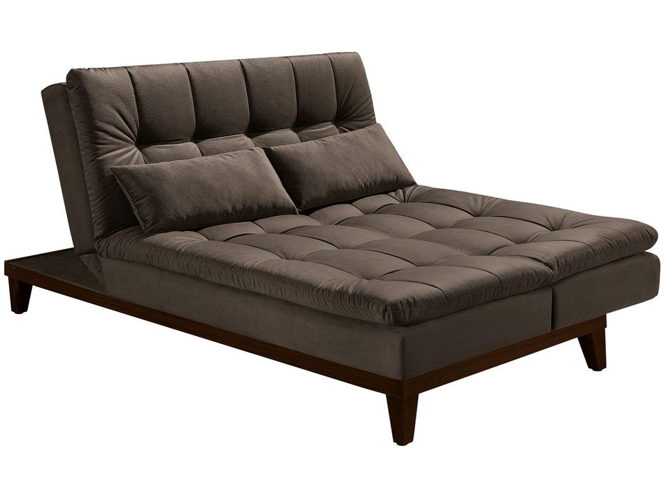 Sofá-cama Casal 3 Lugares Reclinável Suede Linoforte Jade BPM A2 - 7