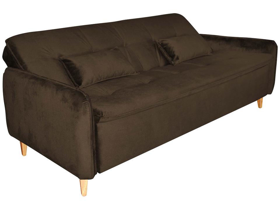 Sofá-cama Casal 3 Lugares Reclinável Suede Matrix Donna - 3