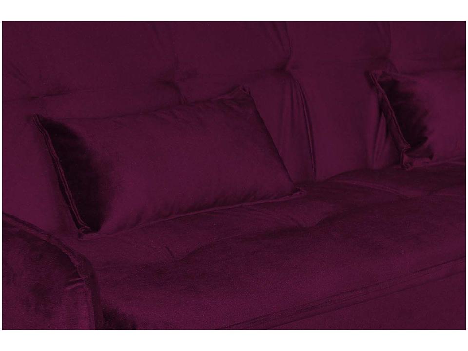 Sofá-cama Casal 3 Lugares Reclinável Suede Matrix Donna - 6