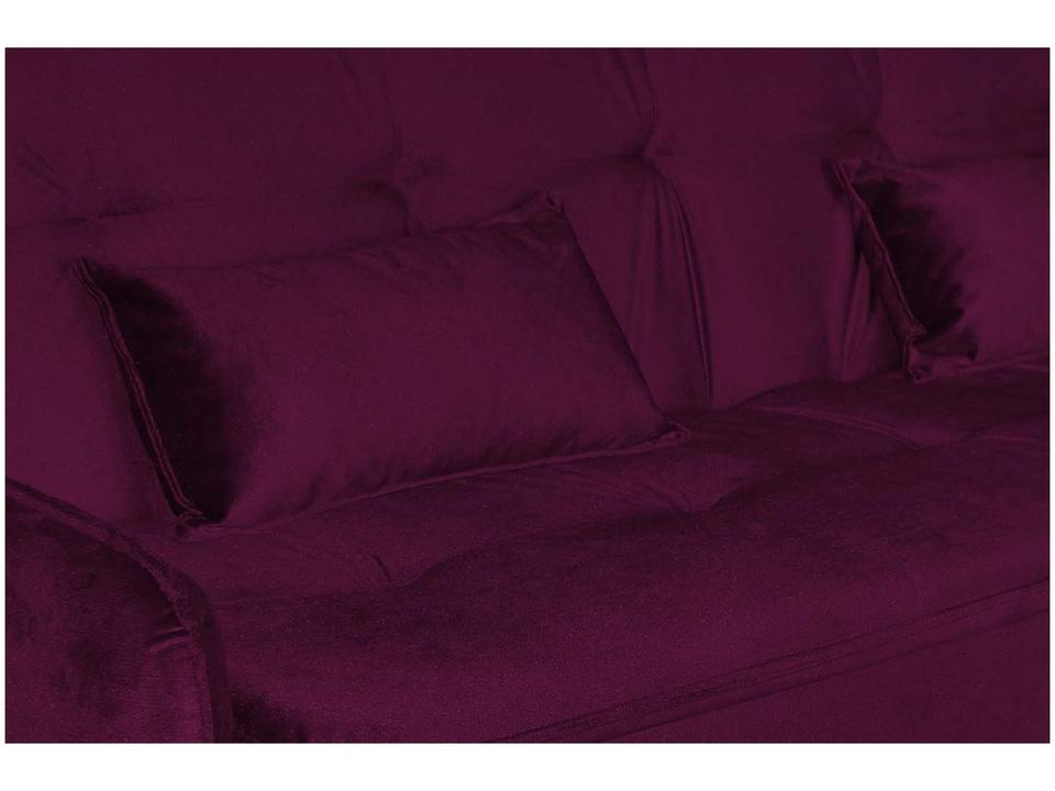 Sofá-cama Casal 3 Lugares Reclinável Suede Matrix Donna - 6