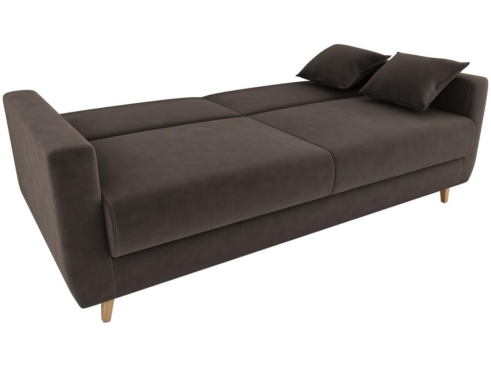 Sofá-cama Casal 3 Lugares Reclinável Veludo Matrix Emília - 4