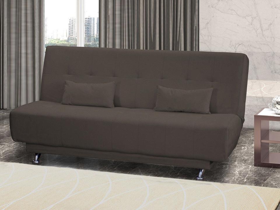 Sofá-cama Casal 3 Lugares Suede Matrix - 1