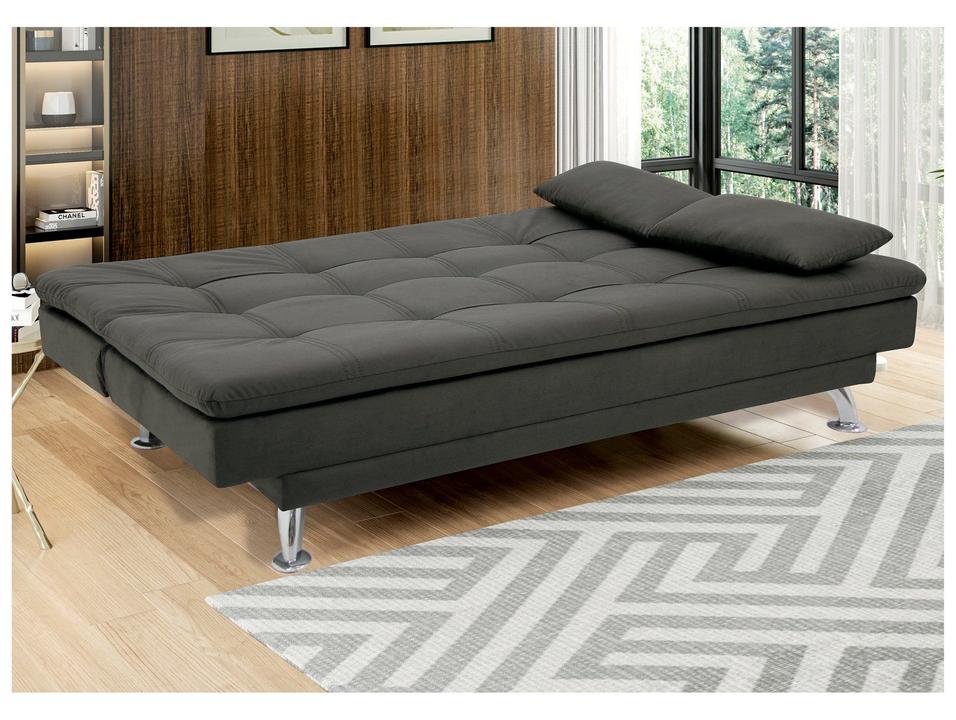 Sofá-cama Casal Reclinável Suede Linoforte Yasmin - 2