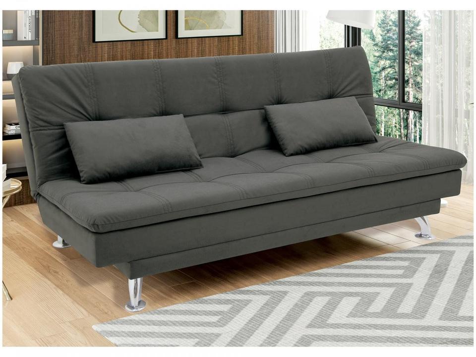 Sofá-cama Casal Reclinável Suede Linoforte Yasmin - 4