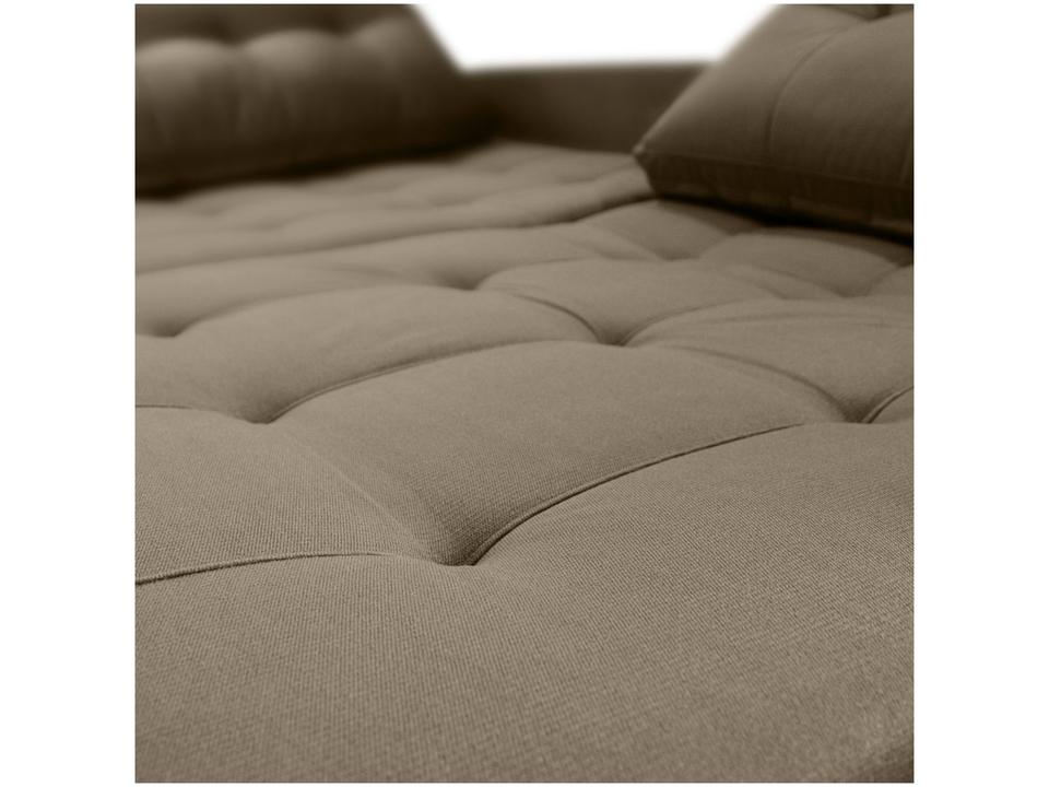 Sofá-cama Lugares Retrátil Bipartido Reclinável Veludo Matrix Nayla - 9