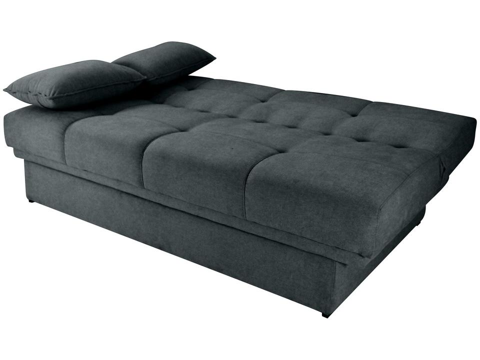 Sofá-cama Lugares Retrátil com Baú Reclinável Veludo Sany - 7