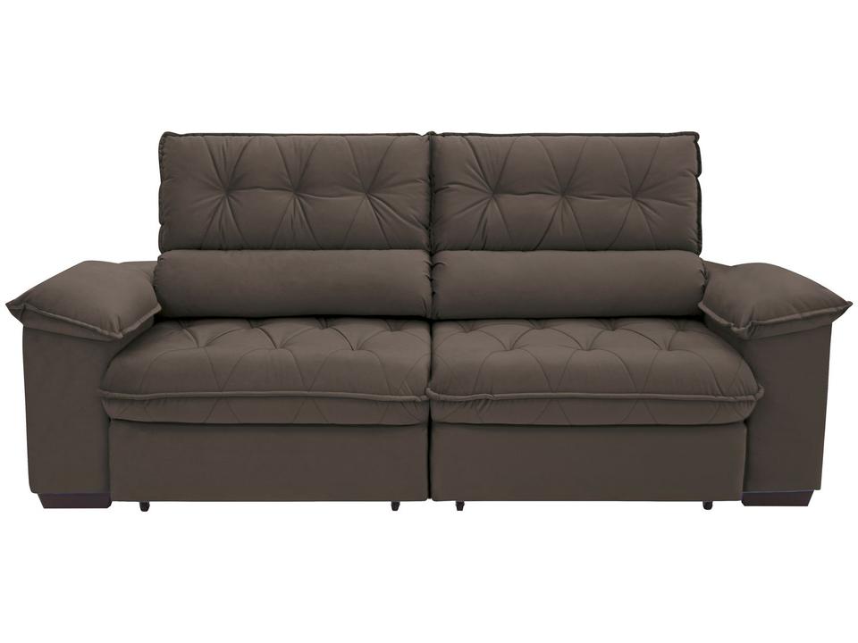 Sofá Retrátil Reclinável 3 Lugares Suede Hannover Linoforte - 9