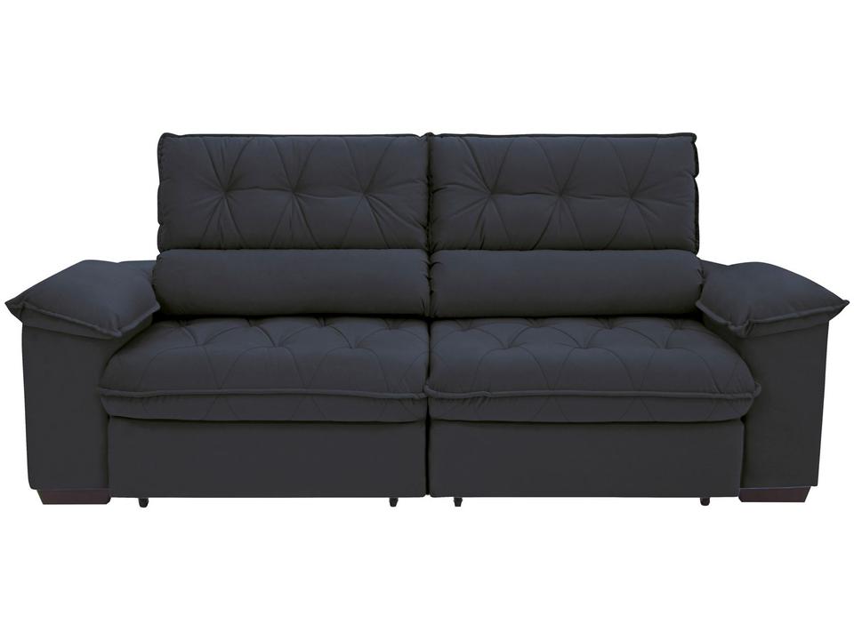 Sofá Retrátil Reclinável 3 Lugares Suede Hannover Linoforte - 9