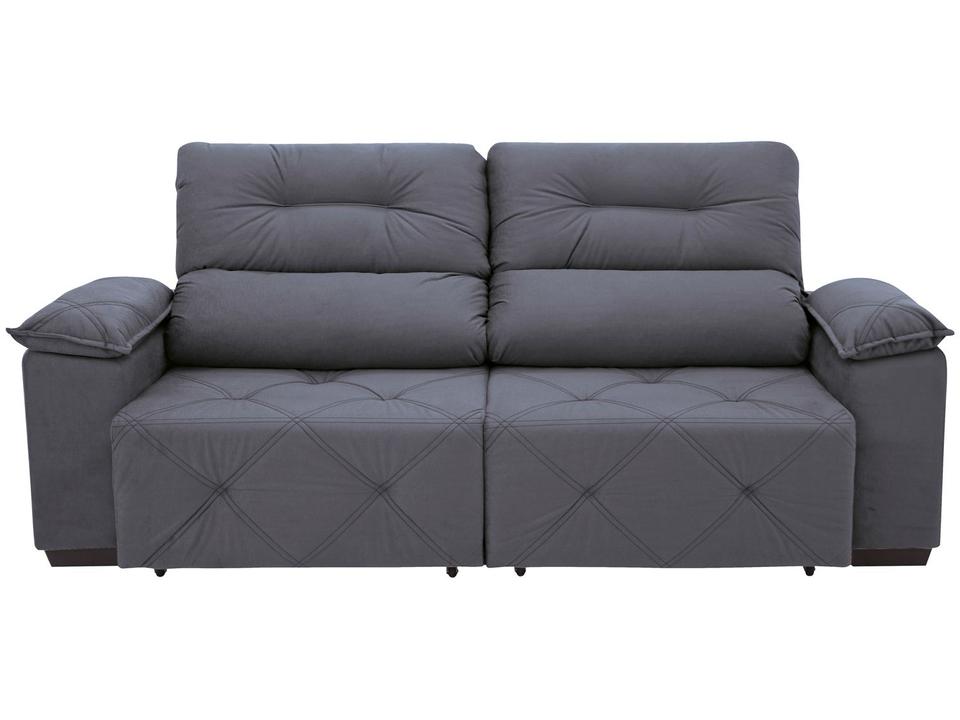 Sofá Retrátil Reclinável 3 Lugares Suede Moviment Grazzia Linoforte - 5