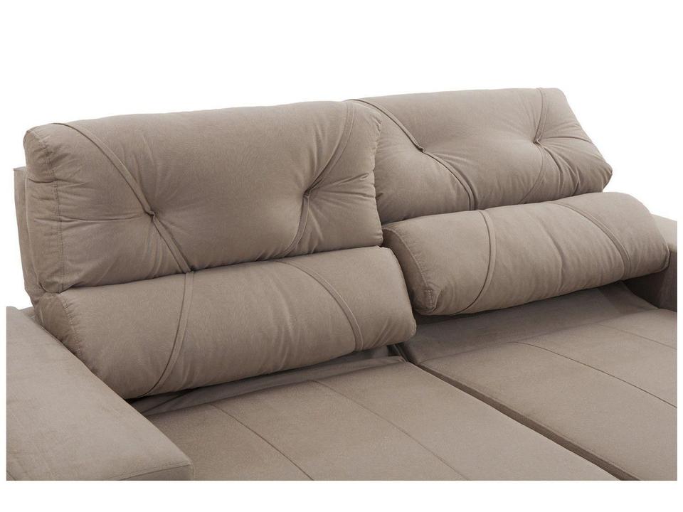Sofá Retrátil Reclinável 3 Lugares Suede - 14
