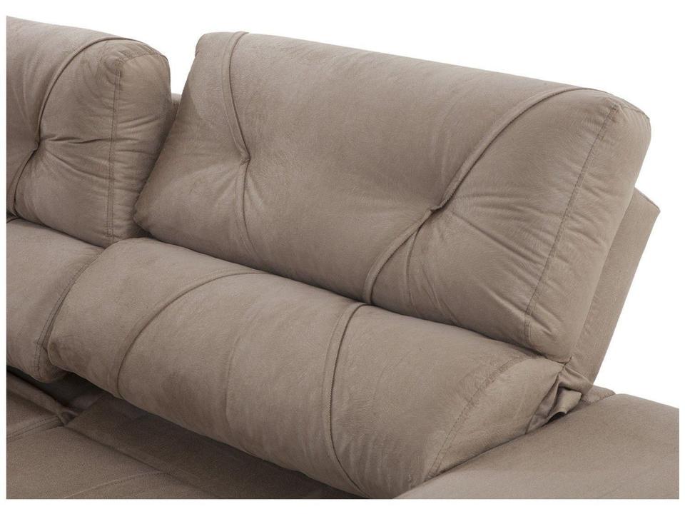 Sofá Retrátil Reclinável 3 Lugares Suede - 15