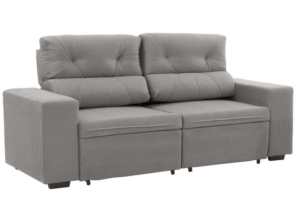 Sofá Retrátil Reclinável 3 Lugares Suede - 8