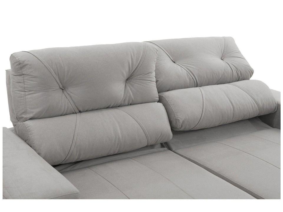 Sofá Retrátil Reclinável 3 Lugares Suede - 16