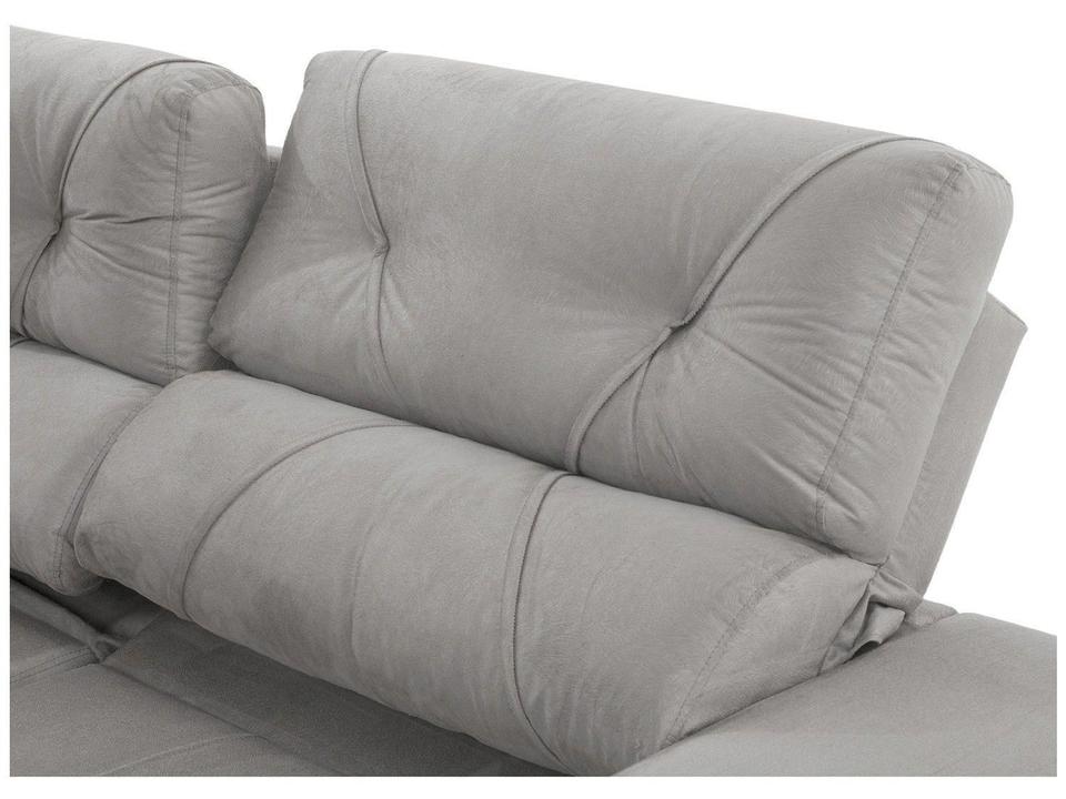 Sofá Retrátil Reclinável 3 Lugares Suede - 17