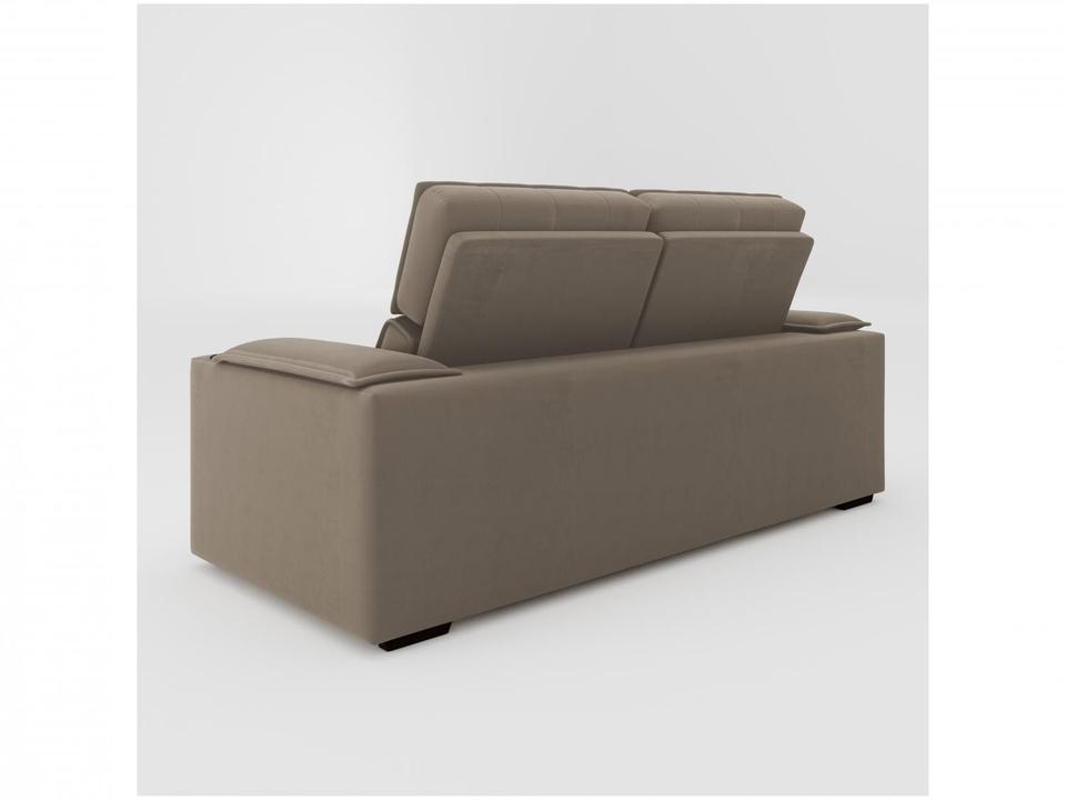 Sofá Retrátil Reclinável 3 Lugares Veludo Joly Cancún Gralha Azul Estofados - 6