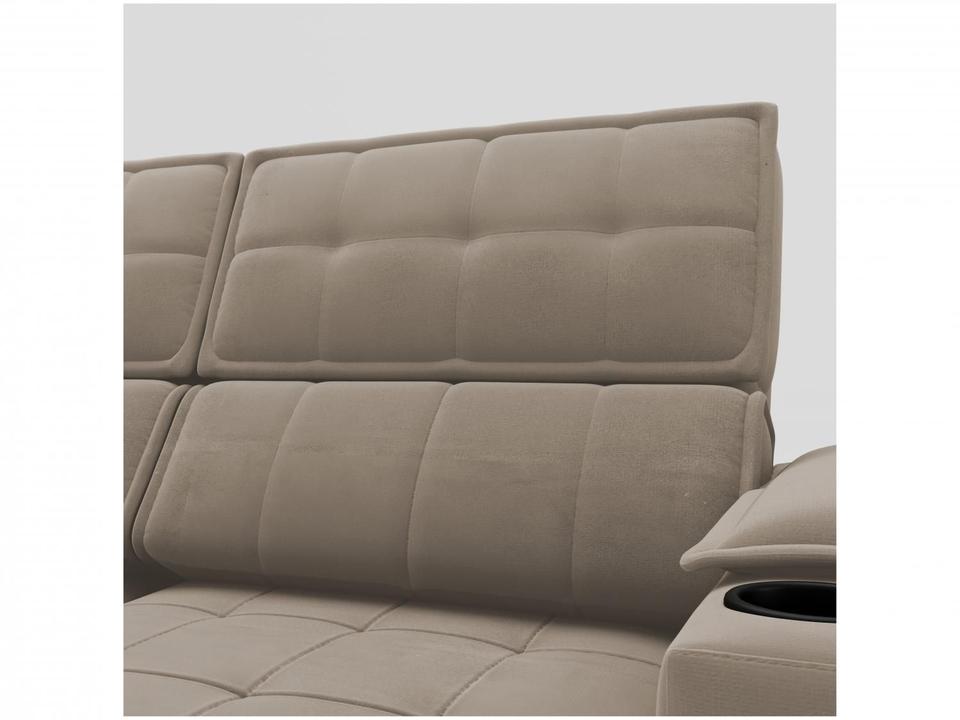 Sofá Retrátil Reclinável 3 Lugares Veludo Joly Cancún Gralha Azul Estofados - 9