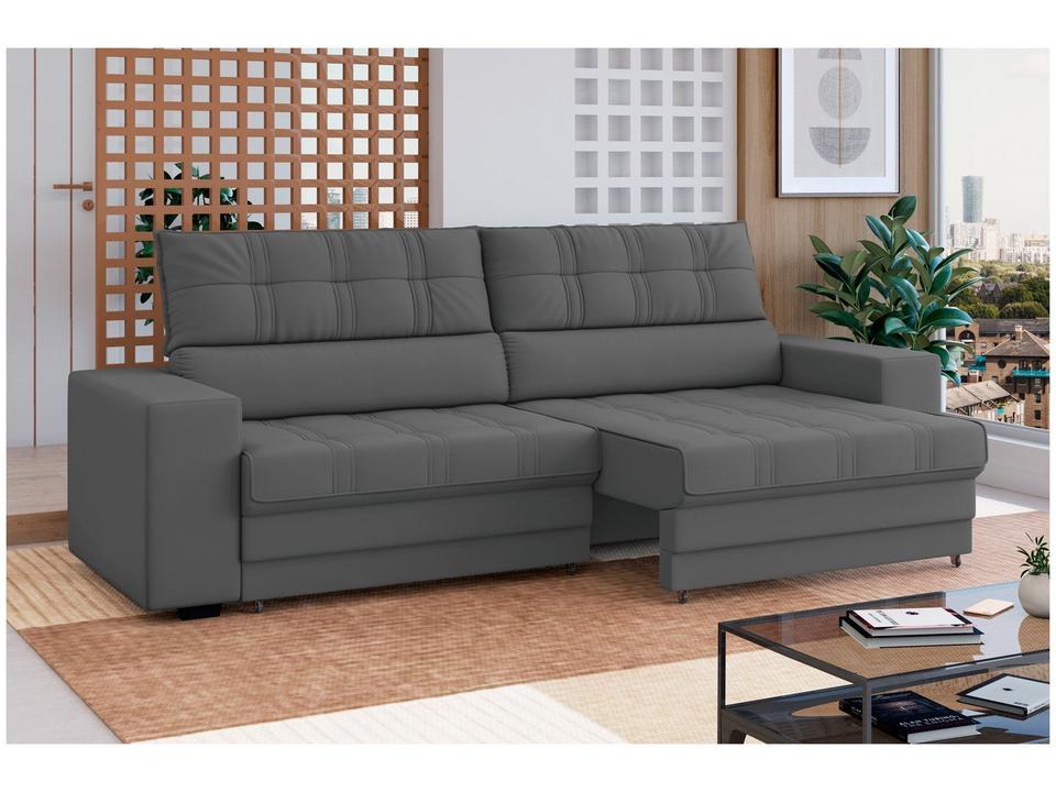 Sofá Retrátil Reclinável 3 Lugares Veludo Medelín - 3