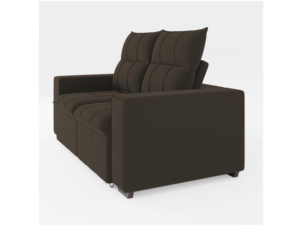 Sofá Retrátil Reclinável 3 Lugares Veludo Miami Gralha Azul Estofados - 6