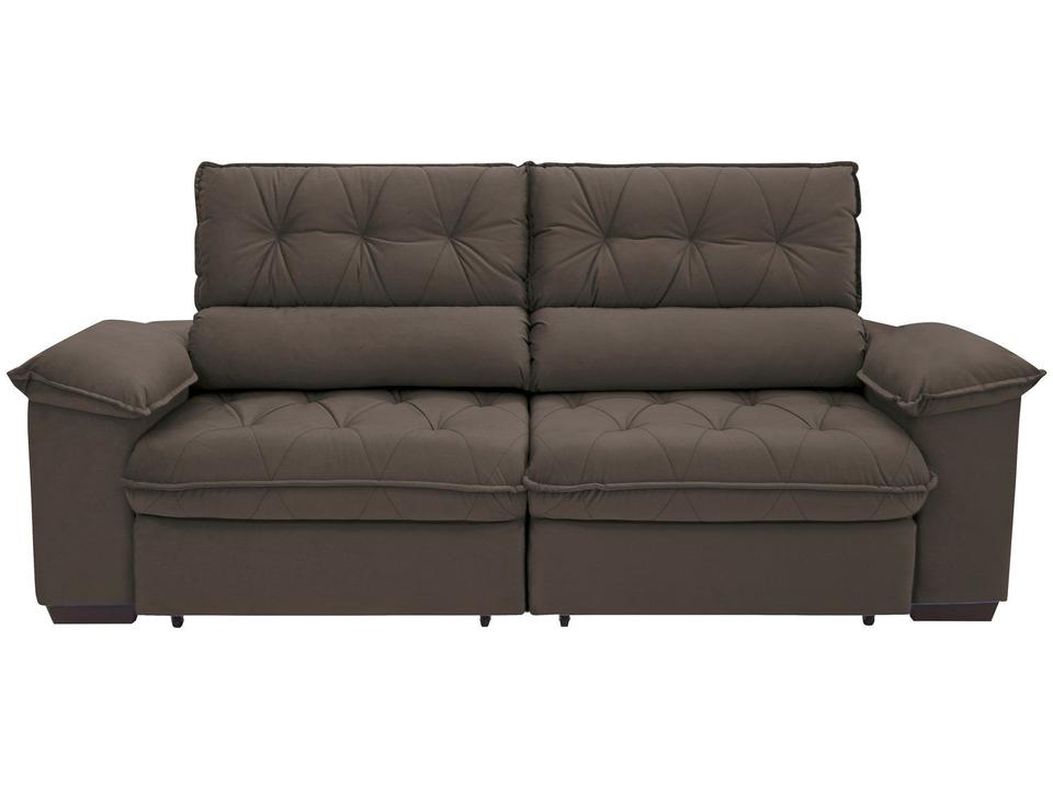 Sofá Retrátil Reclinável 4 Lugares Suede Hannover - 9