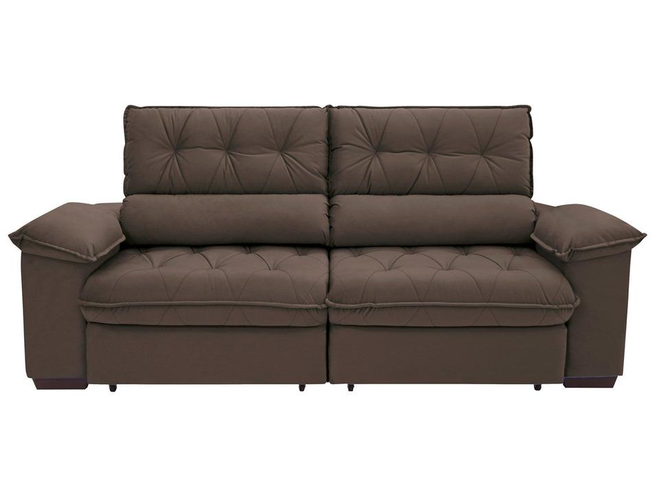 Sofá Retrátil Reclinável 4 Lugares Suede Hannover - 10