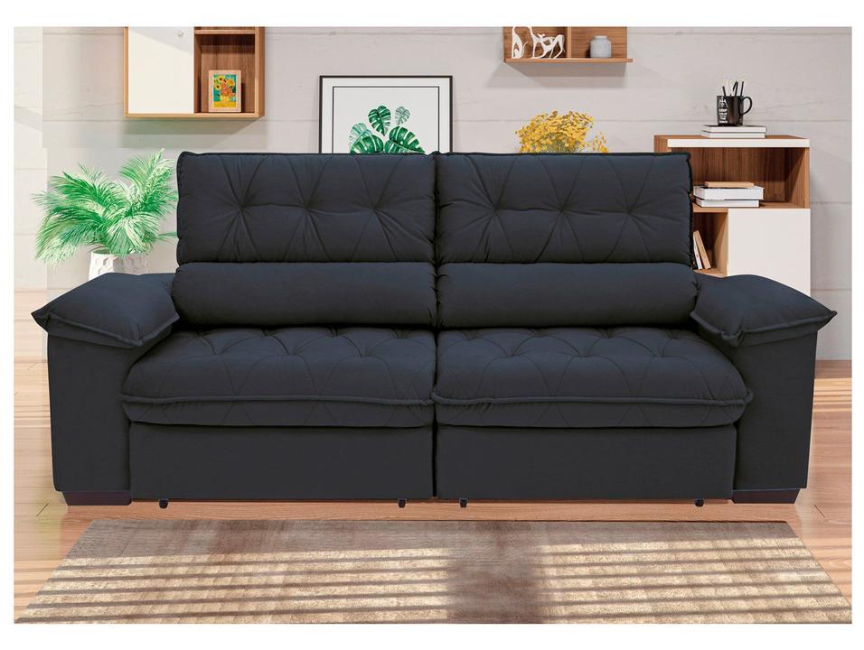 Sofá Retrátil Reclinável 4 Lugares Suede Hannover - 3