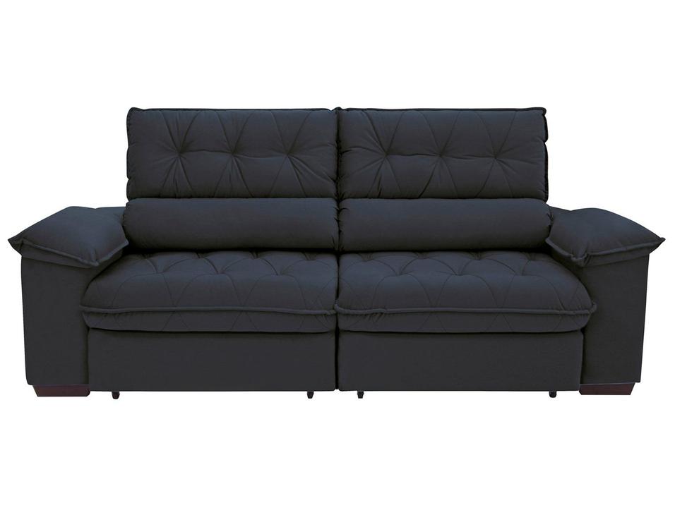 Sofá Retrátil Reclinável 4 Lugares Suede Hannover - 10
