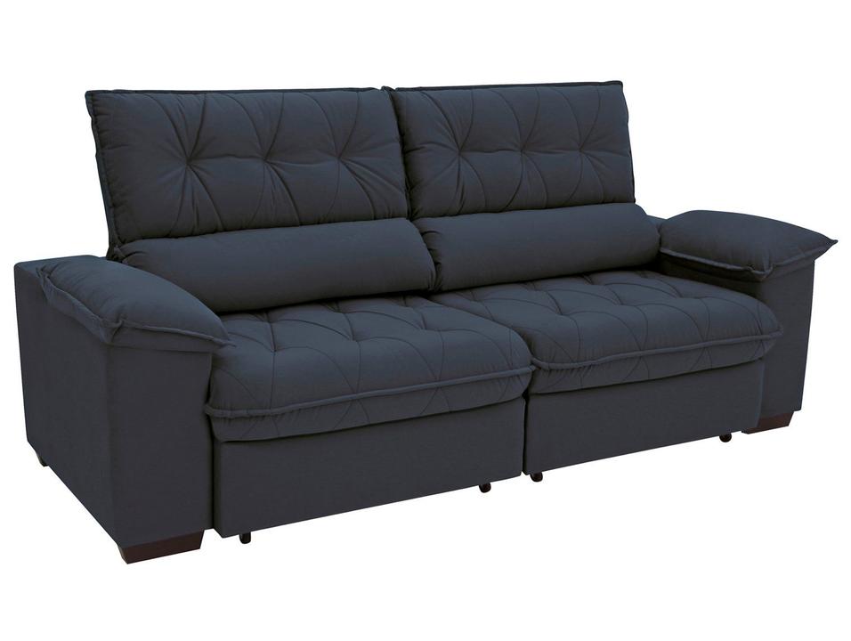 Sofá Retrátil Reclinável 4 Lugares Suede Hannover - 11