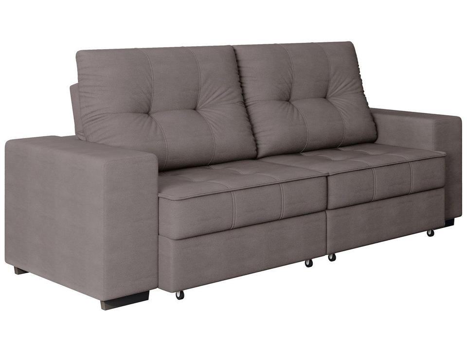 Sofá Retrátil Reclinável 4 Lugares Suede Moviment Artesano Linoforte - 5