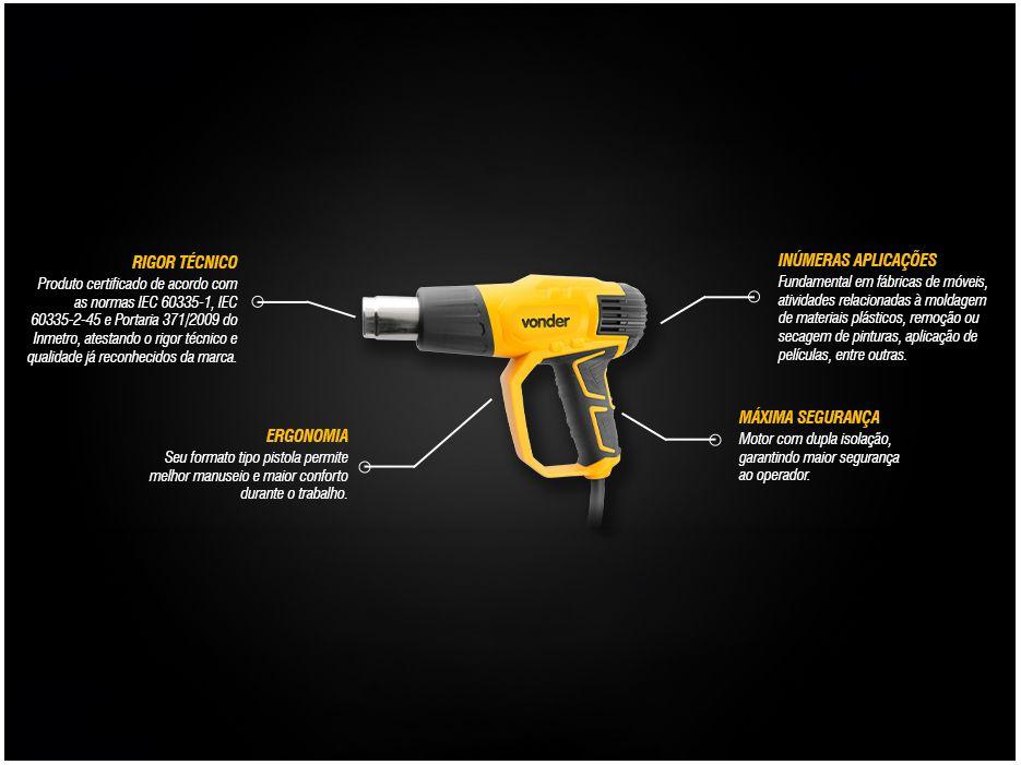 Soprador Térmico Vonder STV 150N 1500W - 1