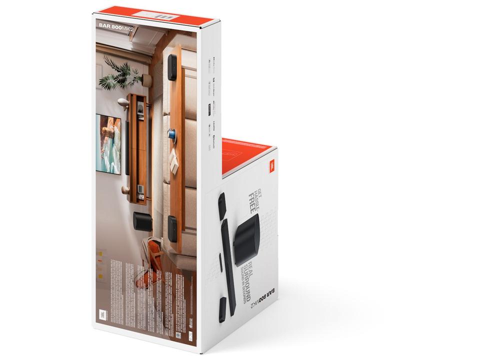 Soundbar JBL Bar Series 800MK2 5.1.2 Bluetooth com Subwoofer sem Fio 360W USB - 14