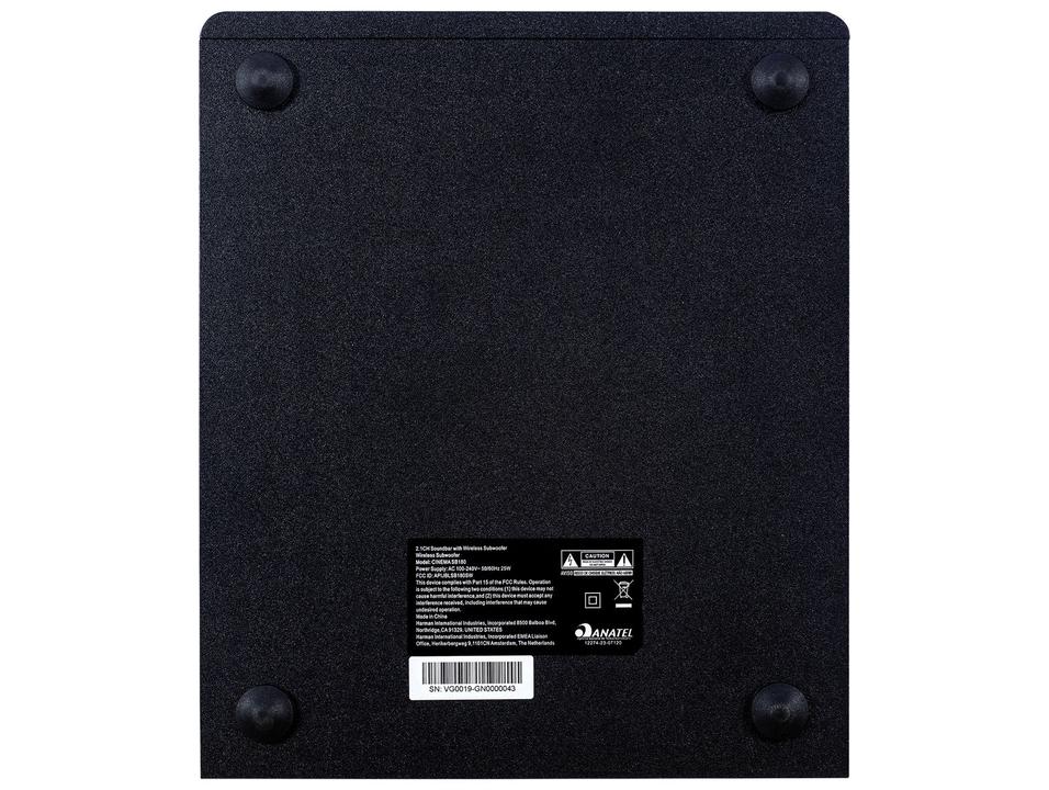 Soundbar JBL Cinema 2.1 Bluetooth com Subwoofer sem Fio 110W USB - 10