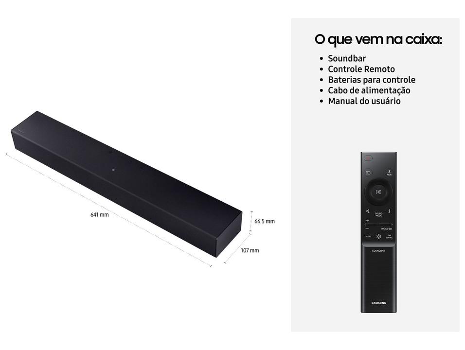 Soundbar Samsung B-Series HW-B400F 40W USB - 6