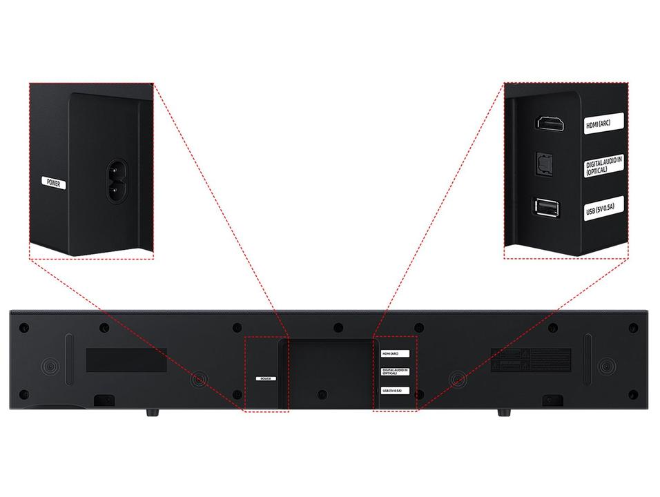 Soundbar Samsung B-Series HW-B400F 40W USB - 12