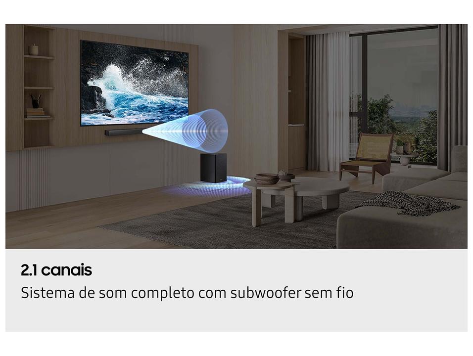 Soundbar Samsung HW-B450F 2.1 Canais Bluetooth com Subwoofer 300W Preto - 1