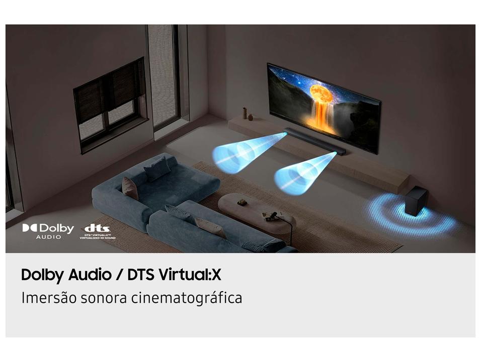 Soundbar Samsung HW-B450F 2.1 Canais Bluetooth com Subwoofer 300W Preto - 2