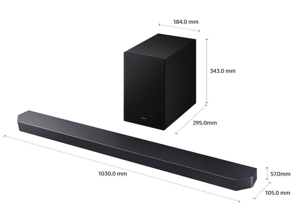 Soundbar Samsung HW-Q600F 3.1.2 Canais Bluetooth com Subwoofer 380W Preto - 10