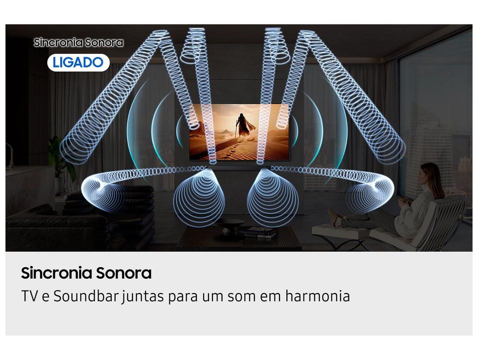 Soundbar Samsung HW-Q600H 3.1.2 Canais Wi-Fi Bluetooth com Subwoofer 380W Preto - 4