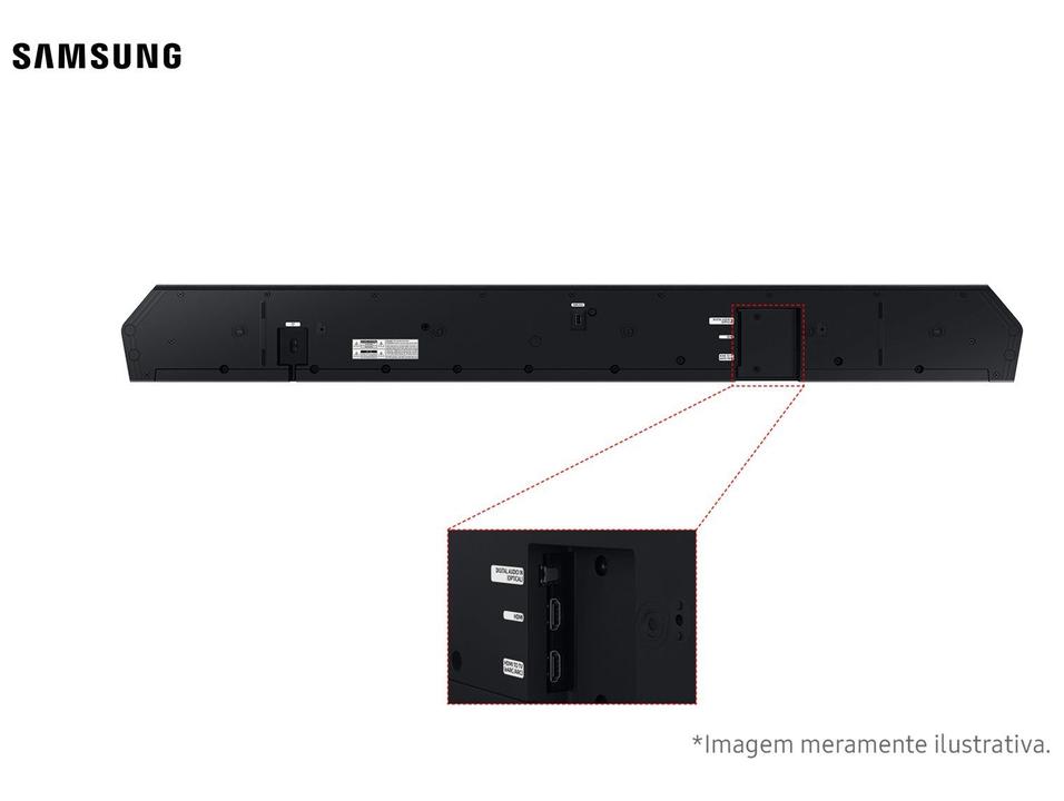 Soundbar Samsung HW-Q600H 3.1.2 Canais Wi-Fi Bluetooth com Subwoofer 380W Preto - 7